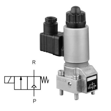 GS 2-12-GM 24-1 / 4 HAWE saddle hydraulic distributor, open without voltage, with G1 / 4 "threads
