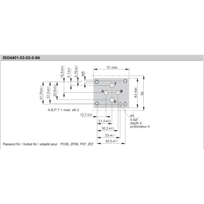 SAM220PC06PG SO802 (C2) Directly controlled hydraulic slide valve with position sensing
