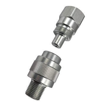 HPC-203 Complete drip-free hydraulic quick coupler, male + female, 3/8 "-18NPT, 700 bar