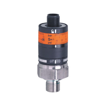 PK5523 IFM pressure switch with mechanical regulation, 1x range with pressure range 0-25 bar.