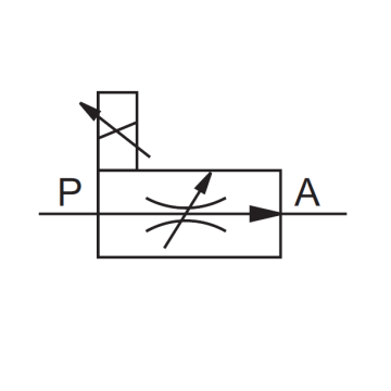 PSR2BE04P10 (B1) 2-way proportional throttle valve HOERBIGER HAWE, 0-10 l / min, 210bar