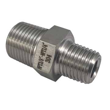 HPF-16 reducer - adapter male thread G 3/8 "NPT, male thread G 1/4" NPT, cone, 700 bar