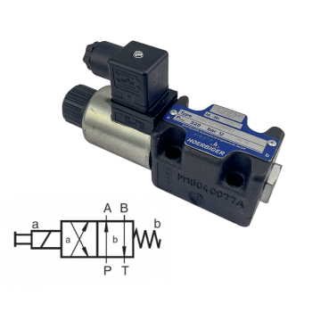 SAM220PC06P B2 - Hydraulic 4/2 way valve HOERBIGER - HAWE, 24 VDC, 320 bar, 60 l / min