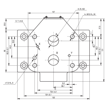 DT1-20/20-1 Connection plate for reducing valve DN20