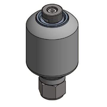 H150M hydraulic accumulator 0.15 l, inlet M18x1.5, filling valve M28x1.5, Pmax 250 bar