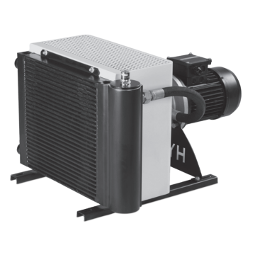 OSCA 2S/28/6.0/M/B/1 hydraulic oil cooler with integrated HYDAC pump