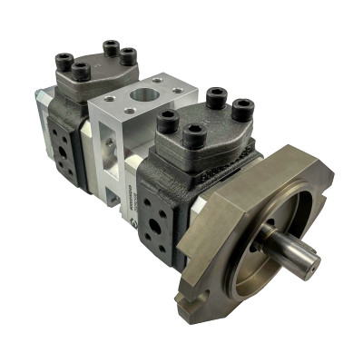 EIPH2-025RK00-1X+EIPH2-022RP30-1X ECKERLE tandem gear pump, 24.8 + 21.8 ccm/rev