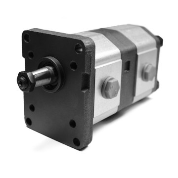 1PLL36-36DE10R double gear pump ROQUET, 24+24 ccm/U, IN 3/4", OUT 1/2", size 3