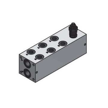 EA06-21-38-03-1-3-H Connection block with safety valve 50-250 bar, 3 sections NG06