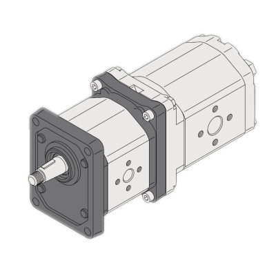 ALPA3-D-33+ALPI3-33+ALPP3-D-33 MARZOCCHI triple pump, 22+22+22 ccm/rev