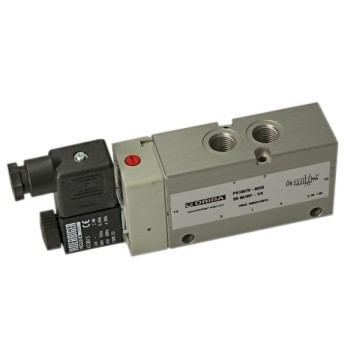 S9 581RF-1/4-230V pneumatic 5/2 valve, actuated by permanent electric signal, 230 V AC