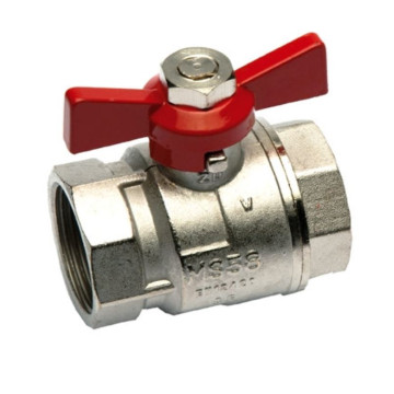 MS58 3/4" F/F DIN ISO 228/1 pipe throttle valve, G3/4", 40 bar, -20°C to 150°C, PN40