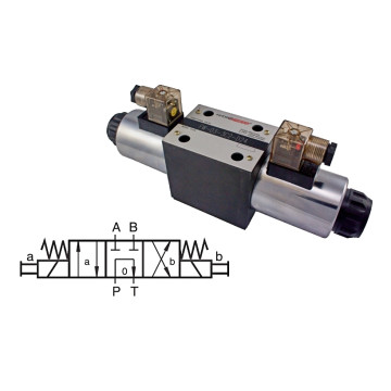 FW-03-3C6-D12 hydraulic spool valve, NG10, 12 V DC, 120 l/min, 315 bar