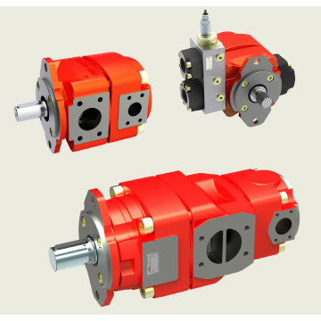 QX23-005R BUCHER internal gear hydraulic pump, 5.1 cc/rev, 320 bar, clockwise