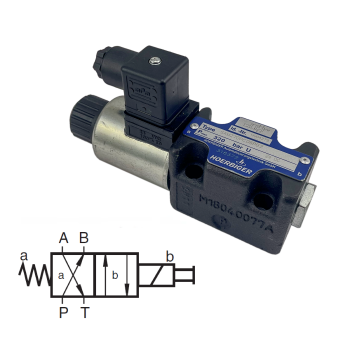 SBM220PC06PG (B2) Hydraulic spool valve HAWE HOERBIGER, NG06, 24 V DC, 320 bar