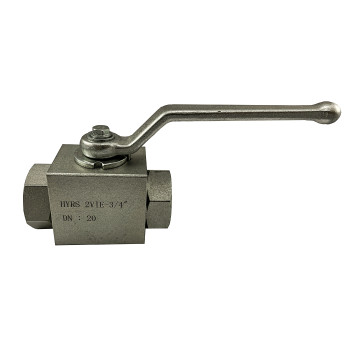 BKH2 G3/4" Two-way ball valve for pipes, Pmax: 400 bar, Flow: 100 l/min