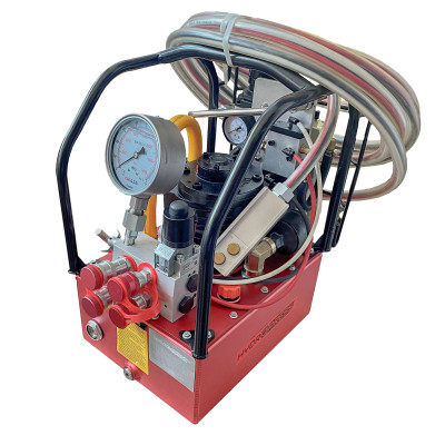 HPE-200Q Three Stage Air Pump, 700 Bar, Remote Control for 2x Double Acting Cylinder