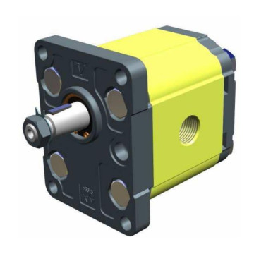 XV2P/14,0 D0012 hydraulic pump with external gearing, VIVOLO, 14.4 ccm/rev, 250 bar