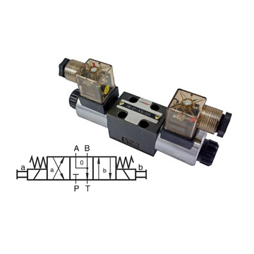 RPE3-043Y11/02400E1K1 Gate valve, NG04, 4/3 valve, 24 V DC, 20 l/min, 320 bar