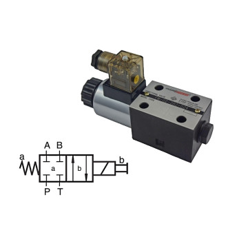 FW-02-2B2BL-A220 hydraulic gate valve, NG06, 315 bar, 80 l/min, 230 V AC