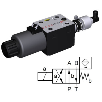 DKE-1631/2/FV-X 24DC safety directional valve ATOS, NG10, 150 l/min, 350 bar, 24 V DC