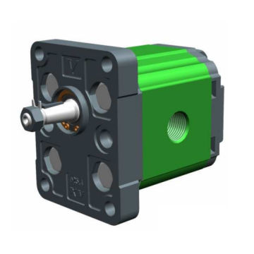 XV1P/1,7 D0004 gear pump with G3/8" threads, VIVOIL, 1.56 ccm/rev, 250 bar, clockwise