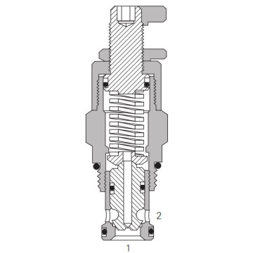 RV3-16-S-0-35 EATON safety valve cartridge, 30 l/min, 83 - 240 bar, cavities C-16-2