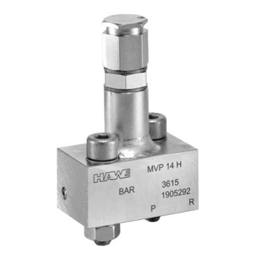 MVP 13 H Druckentlastungsventil HAWE, Druckbereich 20-700 bar, Durchflussmenge 5 l/min