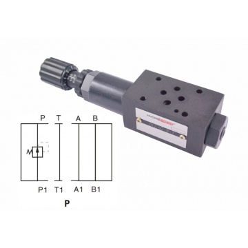 HG-031/210 Reducing valve with manual regulation, modular, NG06, 50 l/min, 0-210 bar, P