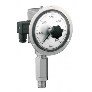 DG 1 RFS Pressure switch with HAWE manometer, for pressures up to 600 bar, pressure range 20-600 bar