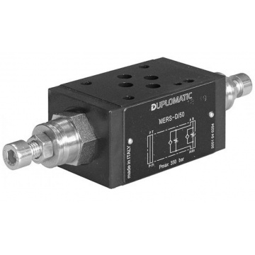 MERS-D/50 modular throttle valve DUPLOMATIC with by-pass, NG06, 50 l/min, 350 bar, A+B