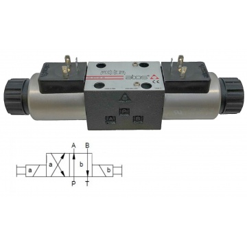 DHE-0701/2-X 24DC Hydraulic spool valve ATOS without detent, NG06, 2x coil 24 V DC
